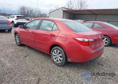 2014 Toyota Corolla Le z USA, uszkodzony, nr VIN 2T1BURHE3EC008043